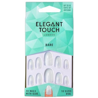 Elegant Touch TOTALLY BARE ongles postiches avec colle ovale