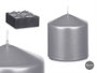 Acorde Bougie Taco Argent 8x7.5x7 cm en Cire (Set de 24)