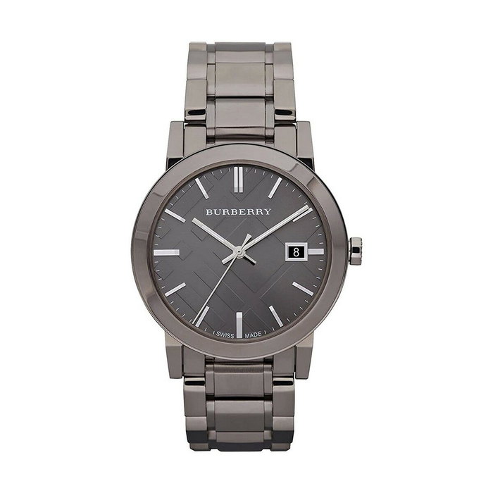 Burberry BU9007 montre analogique pour femme en acier inoxydable gris Burberry BU9007 montre analogique pour femme en acier inoxydable gris