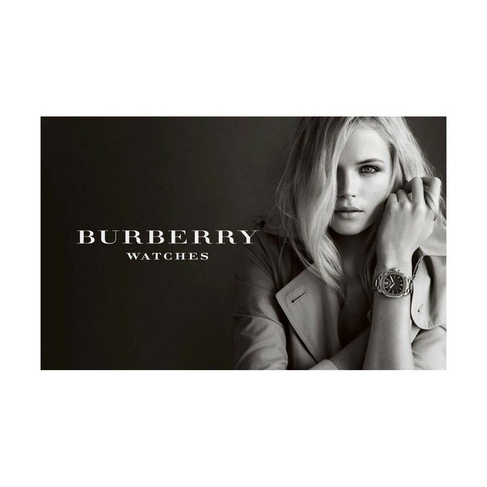 Burberry BU9007 montre analogique pour femme en acier inoxydable gris Burberry BU9007 montre analogique pour femme en acier inoxydable gris