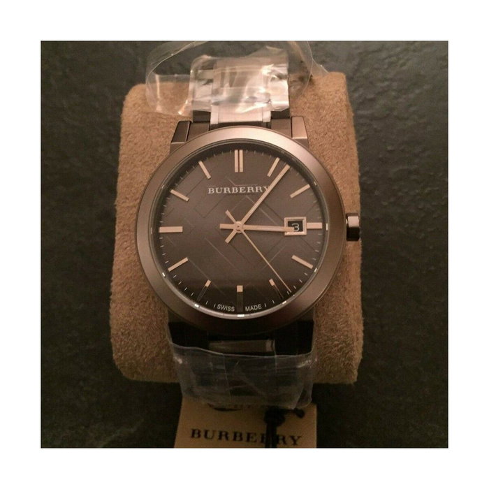 Burberry BU9007 montre analogique pour femme en acier inoxydable gris Burberry BU9007 montre analogique pour femme en acier inoxydable gris