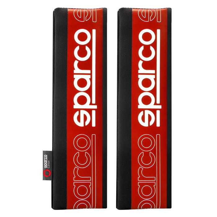 Abc Coussinets de ceinture Sparco modèle SPC rouge et noir (Lot de 2) Abc Coussinets de ceinture Sparco modèle SPC rouge et noir (Lot de 2)
