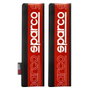 Abc Coussinets de ceinture Sparco modèle SPC rouge et noir (Lot de 2)