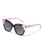 Hawkers Lunettes de Soleil AUDREY Papillon Femme Noir/Rose/Transparent Verres Noirs Référence 110026
