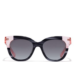 Hawkers Lunettes de Soleil AUDREY Papillon Femme Noir/Rose/Transparent Verres Noirs Référence 110026