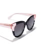 Hawkers Lunettes de Soleil AUDREY Papillon Femme Noir/Rose/Transparent Verres Noirs Référence 110026