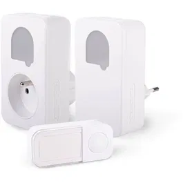 SCS Sentinel SONE DUO - Carillon sans fil et sans piles auto-alimenté par énergie cinétique - Lot de 2 - Portée 150+50 m - 25 mélodies - Résistant IP65 pour intérieur/extérieur