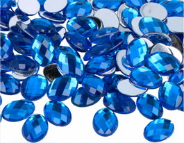 Innspiro Gemas acryliques ovales bleues 13x18mm 500u