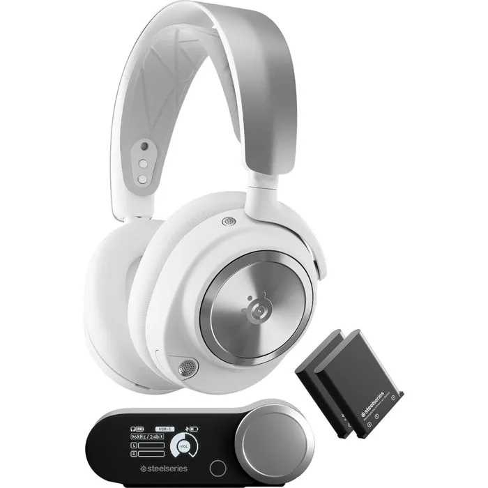 Steelseries Arctis Nova Pro, Casque audio gaming sans fil Blanc Steelseries Arctis Nova Pro, Casque audio gaming sans fil Blanc