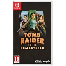 Aspyr Tomb Raider I-III Remastered Starring Lara Croft - Collection Jeu Nintendo Switch (Titres 1, 2, 3, Expansions, Niveaux Secrets)