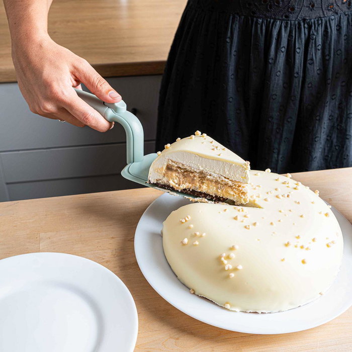 Quid Pelle à Tarte Rico Verte en Plastique 28x7,5cm - Facile à nettoyer, sans BPA, compatible lave-vaisselle