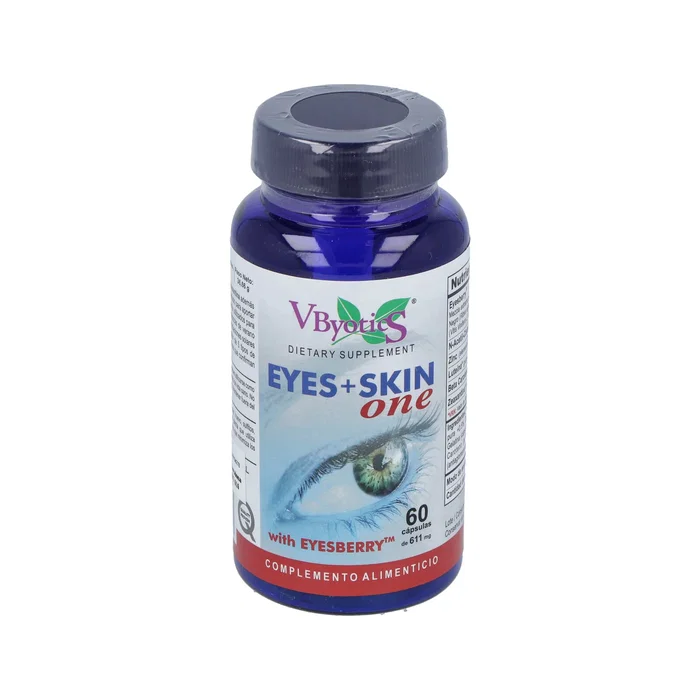 Vbyotics Eyes Skin One (Eyesberry) 60 Gélules - Complément Alimentaire Yeux avec Lutéine, Zéaxanthine et Extraits de Baies Vbyotics Eyes Skin One (Eyesberry) 60 Gélules - Complément Alimentaire Yeux avec Lutéine, Zéaxanthine et Extraits de Baies