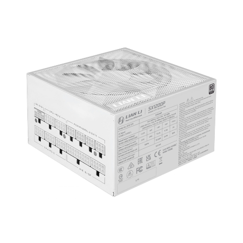 Lian Li SX1200P White Platinum Alimentation ATX 1200W 80 Plus Platinum ATX 3.1 Blanche Lian Li SX1200P White Platinum Alimentation ATX 1200W 80 Plus Platinum ATX 3.1 Blanche