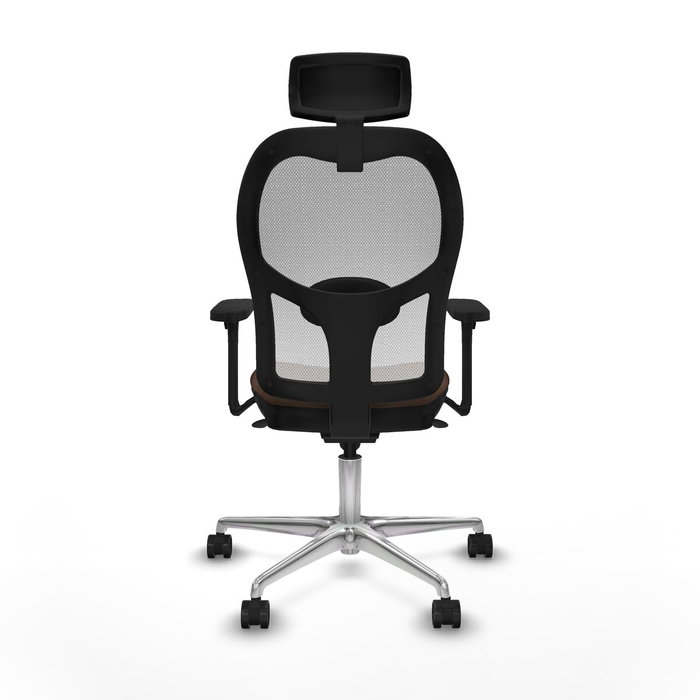 Piqueras y Crespo Chaise de Bureau Jorquera Blanc Brun foncé Piqueras y Crespo Chaise de Bureau Jorquera Blanc Brun foncé