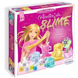 Sentosphere Kit Créatif L'atelier du Slime - Gomme d'origine Naturelle avec Colorants Cosmétiques - Coffret Loisir Scientifique pour Enfants dès 8 Ans