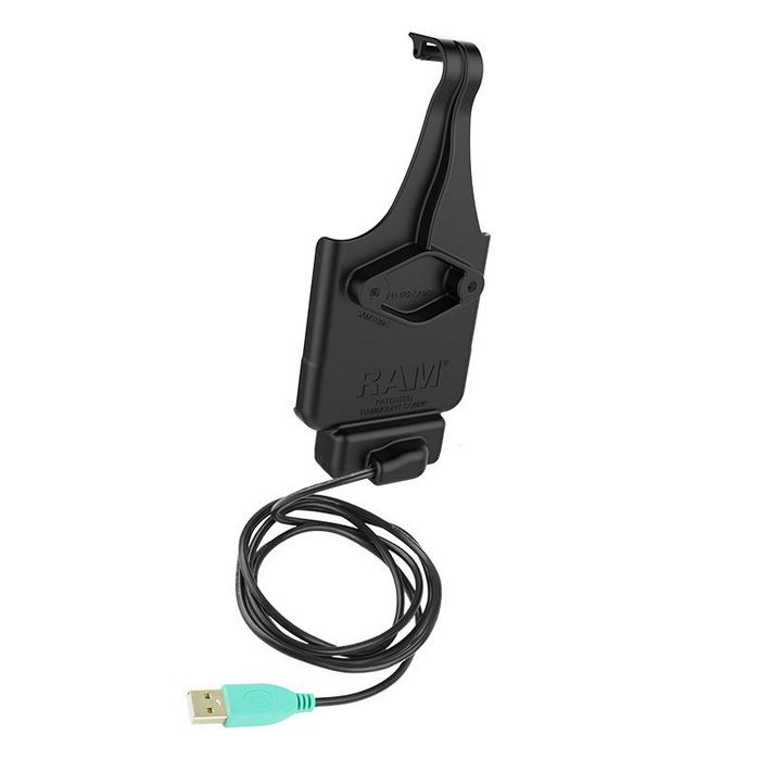 RAM Mounts Support motorisé étanche EZ-Roll'r pour Samsung Galaxy XCover Pro, avec ports de charge USB et compatibilité bases boule diamant RAM Mounts Support motorisé étanche EZ-Roll'r pour Samsung Galaxy XCover Pro, avec ports de charge USB et compatibilité bases boule diamant