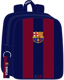 Safta Sac à dos de crèche adapté au chariot F.C. Barcelona 1er équipement 23/24 22x27x10 cm - Polyester 600D - Bleu marine et rouge