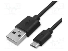 QOLTEC Câble USB A vers Micro USB B 1m Noir