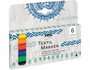 Kreul Set de 6 feutres pour textile translucides pointe balle 1-2mm