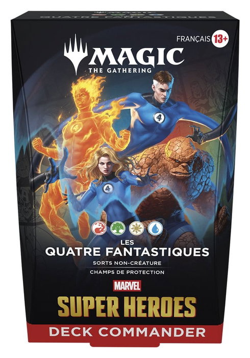 Wizards of the Coast Magic the Gathering Marvel Super Heroes Commander Decks Carton (4) *FRANCAIS* Wizards of the Coast Magic the Gathering Marvel Super Heroes Commander Decks Carton (4) *FRANCAIS*