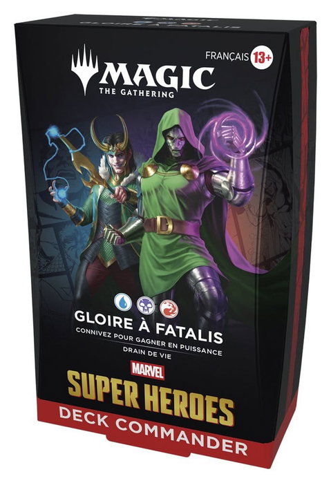Wizards of the Coast Magic the Gathering Marvel Super Heroes Commander Decks Carton (4) *FRANCAIS* Wizards of the Coast Magic the Gathering Marvel Super Heroes Commander Decks Carton (4) *FRANCAIS*