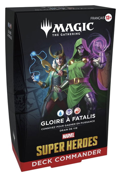 Wizards of the Coast Magic the Gathering Marvel Super Heroes Commander Decks Carton (4) *FRANCAIS* Wizards of the Coast Magic the Gathering Marvel Super Heroes Commander Decks Carton (4) *FRANCAIS*