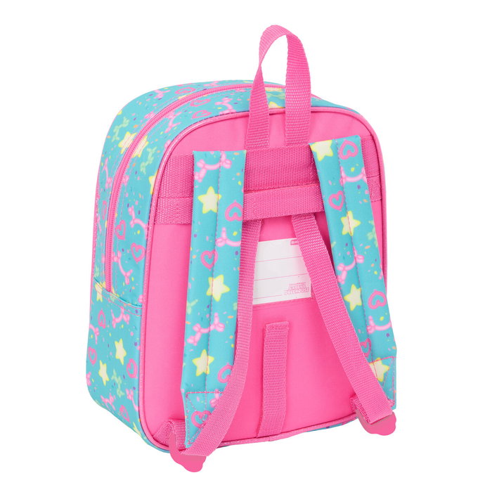 Safta Sac à dos enfant Gabby's Dollhouse Confetti Rose et Turquoise