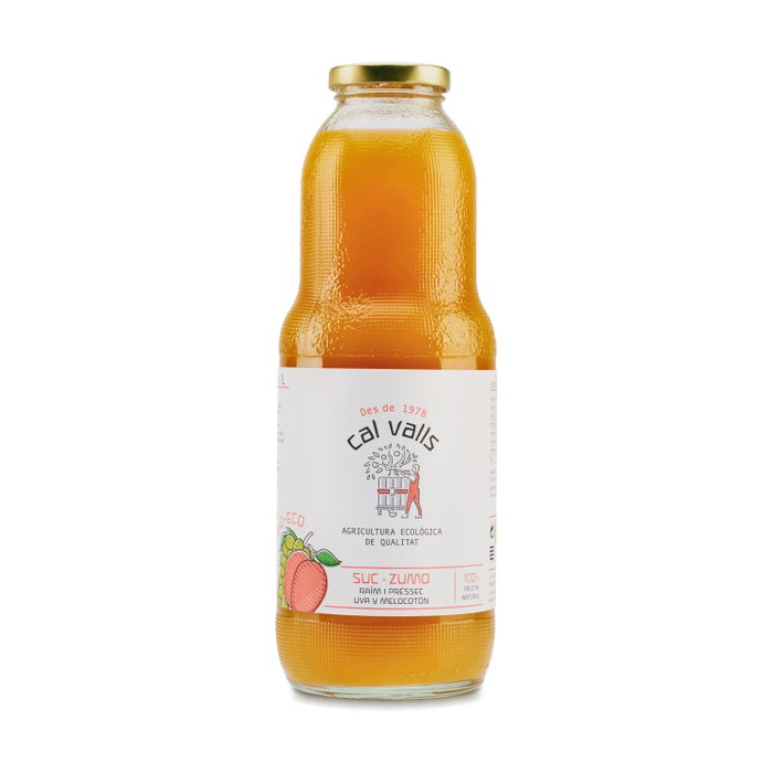 Cal Valls Jus de Pêche et Raisin Bio 1L Cal Valls Jus de Pêche et Raisin Bio 1L