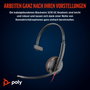 Poly Blackwire 3210 Casque Monaural USB-C avec adaptateur USB-C/A Noir