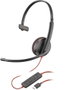 Poly Blackwire 3210 Casque Monaural USB-C avec Adaptateur USB-C/A Noir