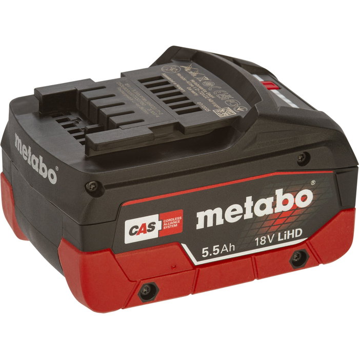 Metabo Batterie LiHD DS 18 V – 5,5 Ah 18V Metabo Batterie LiHD DS 18 V – 5,5 Ah 18V