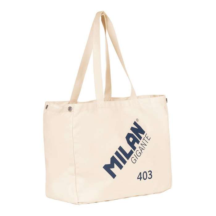 Milan Tote bag géant 403 since 1918 beige 100% coton 40 L 51x40,5x21,5 cm Milan Tote bag géant 403 since 1918 beige 100% coton 40 L 51x40,5x21,5 cm