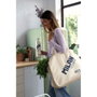Milan Tote bag géant 403 since 1918 beige 100% coton 40 L 51x40,5x21,5 cm