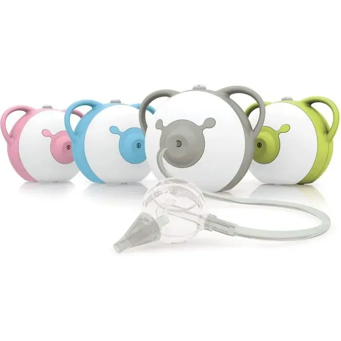 Nosiboo Pro - Mouche-bébé électrique pour dégager le nez, conception adaptée aux enfants - Gris