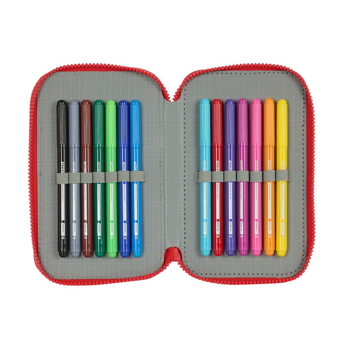 Plumier double Sevilla Fútbol Club Noir Rouge 12.5 x 19.5 x 4 cm (28 Pièces) Plumier double Sevilla Fútbol Club Noir Rouge 12.5 x 19.5 x 4 cm (28 Pièces)