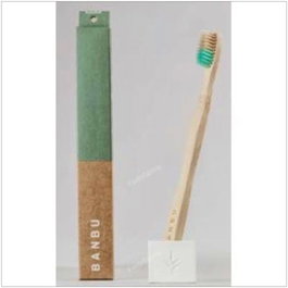 BANBU Cepillo dental adulte doux vert