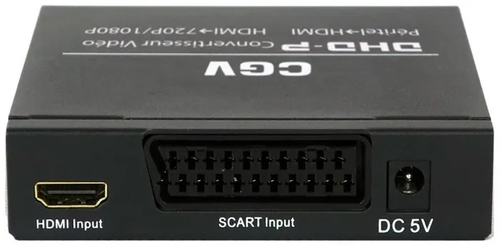 CGV DHD-P Convertisseur Péritel vers HDMI avec Upscaling 1080p 60 Hz Sortie S/PDIF