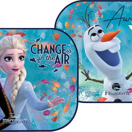 Licensing &I13 CZ10246 Pare De Rideaux Latéraux 44x35 cm 2Pz Disney La Reine des Neiges 2 UV Protection