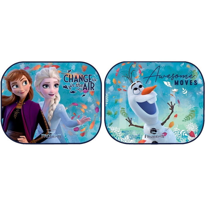 Licensing &I13 CZ10246 Pare De Rideaux Latéraux 44x35 cm 2Pz Disney La Reine des Neiges 2 UV Protection