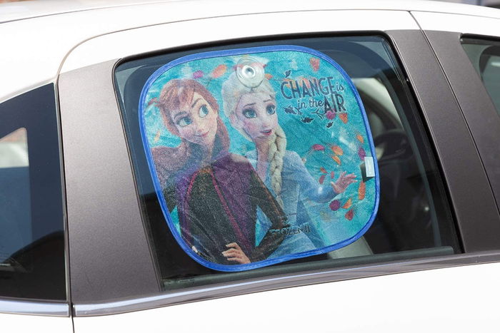 Licensing &I13 CZ10246 Pare De Rideaux Latéraux 44x35 cm 2Pz Disney La Reine des Neiges 2 UV Protection