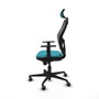 Piqueras y Crespo Chaise de Bureau avec Appui-tête Jorquera 1D036G2 Turquoise
