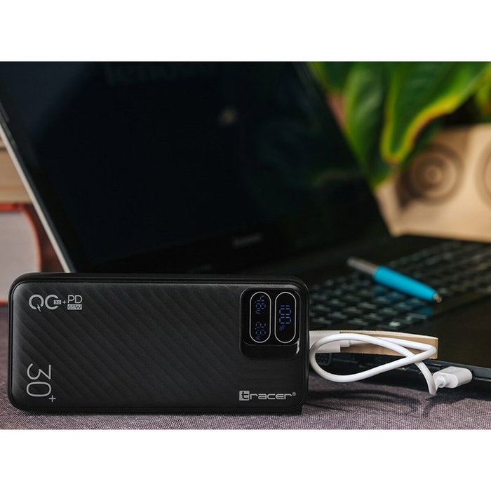 Tracer Powerbank TRABAT47505 30 000 mAh Noir
