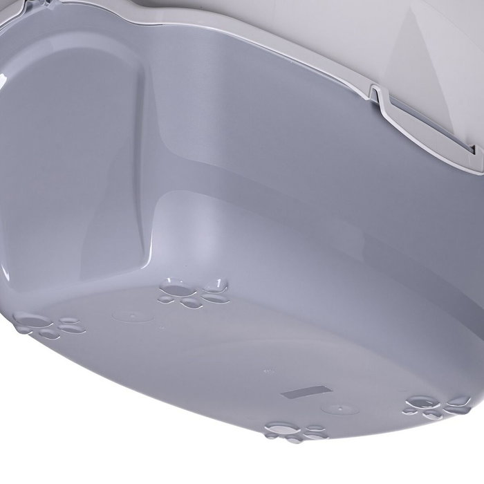 Bac à litière pour chats Diamentiq 4004508810DIA Blanc Gris Plastique 40 x 38,7 x 55,5 cm