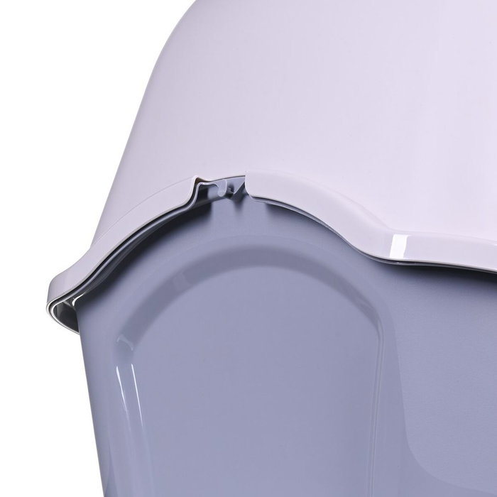 Bac à litière pour chats Diamentiq 4004508810DIA Blanc Gris Plastique 40 x 38,7 x 55,5 cm