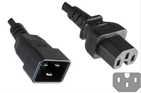 MicroConnect Câble d'alimentation C20 vers C15, 16A, 1,8 m, Noir MicroConnect Câble d'alimentation C20 vers C15, 16A, 1,8 m, Noir