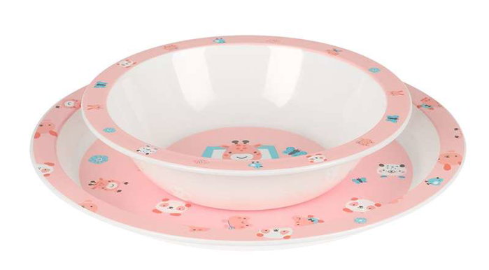 Safta Set de couverts, assiettes et verre girafe pour enfant préscolaire