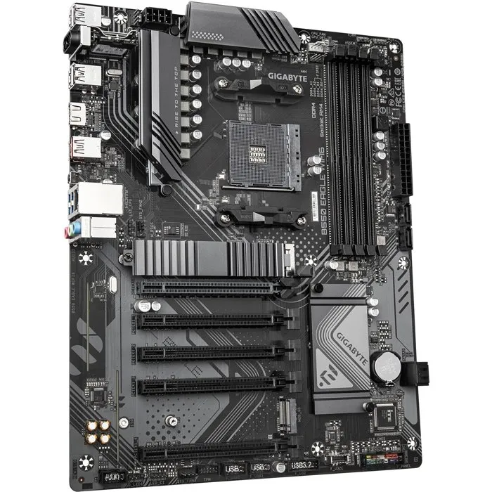 Gigabyte Carte mère B550 EAGLE WIFI6 ATX, Chipset AMD B550, DDR4, PCIe 4.0, WiFi 6