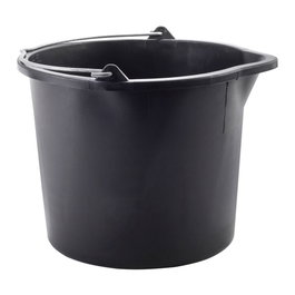 Universal Seau de construction 5L avec bec verseur 6595 Ø23,5x18,3cm Noir
