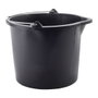 Universal Seau de construction 5L avec bec verseur 6595 Ø23,5x18,3cm Noir