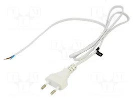 POS Câble d'alimentation H03VVH2-F blanc 1,2 m